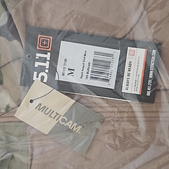 NWT 5.11 Rapid Assault TDU Long Sleeve Multicam Medium - Picture 4 of 5